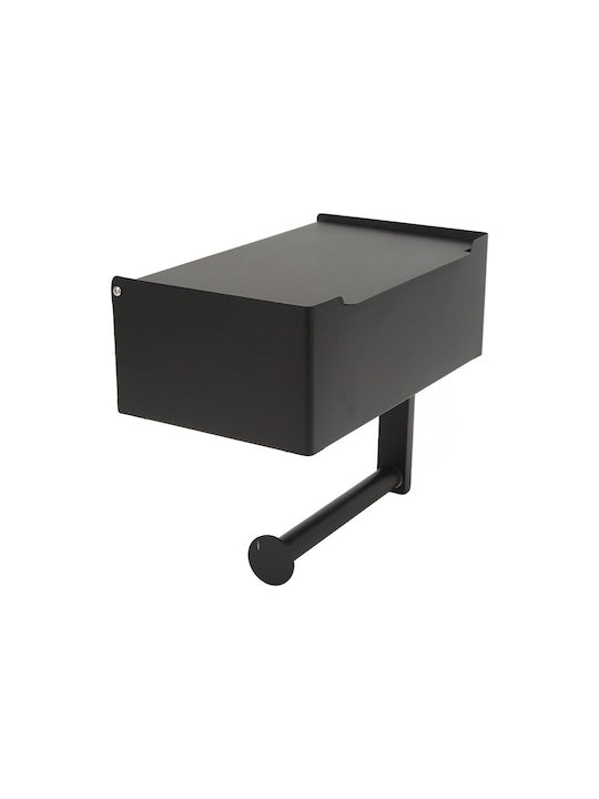 Verk Group De perete Suport de hârtie Metal Neagră