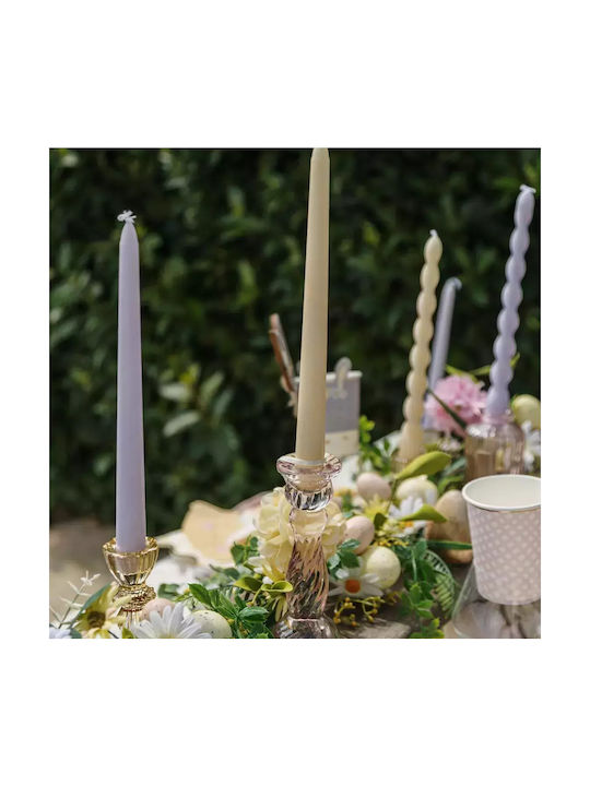 Beauty Home Decorative Candle Taper Yellow 25cm