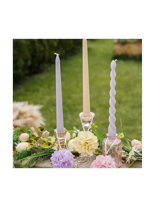 Beauty Home Decorative Candle Taper Yellow 25cm