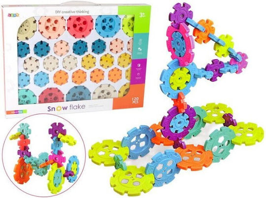 Snowflake Construction Set 120 Pieces Different Sizes Multicolor