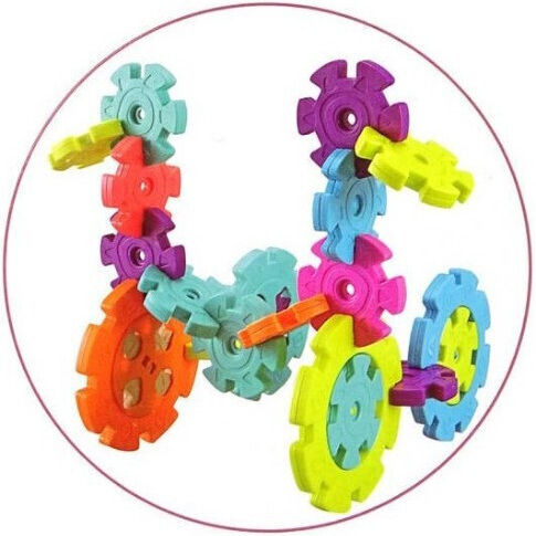 Snowflake Construction Set 120 Pieces Different Sizes Multicolor