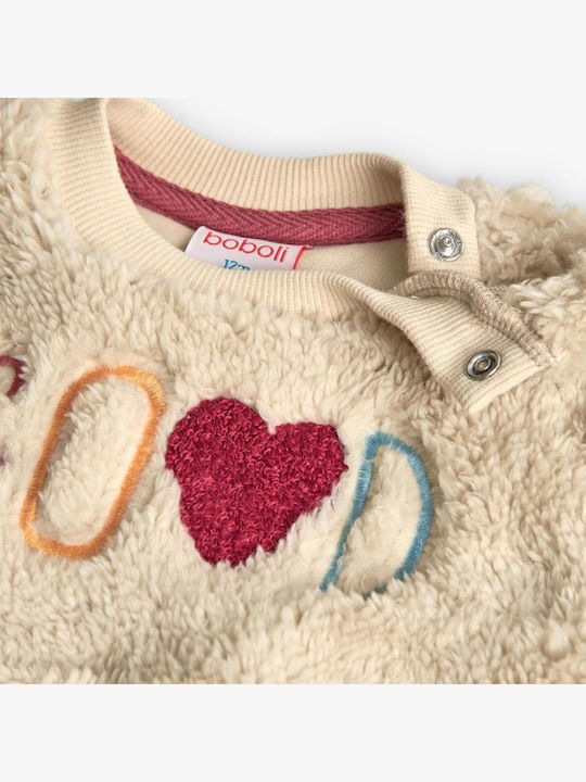 Kinderhemd Langarm Beige