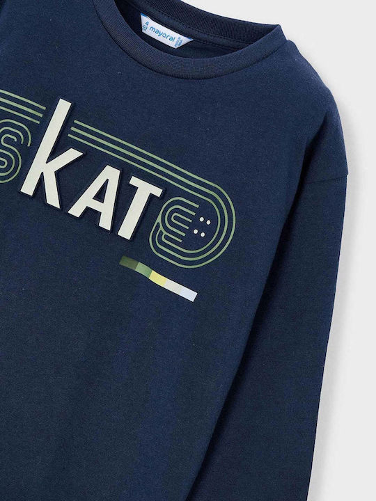 Kids' Shirt Long Sleeve Blue Skate
