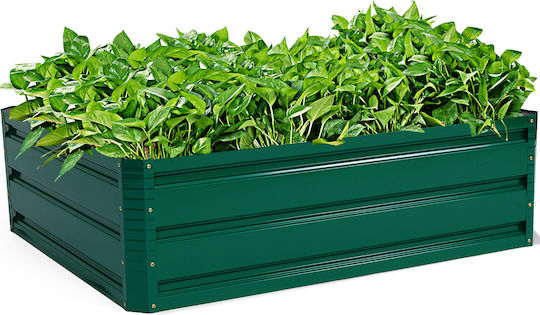Costway Ghiveci Metal Verde 100x30.5x80cm.