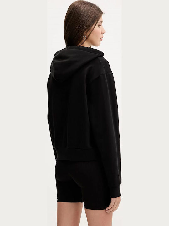 Hoddy Salton Rlx Ft Po Γυναικείο Φούτερ με Κουκούλα Black