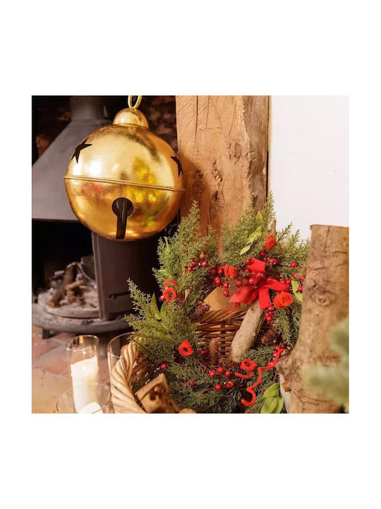 Hanging Bell Ornament Gold 30cm