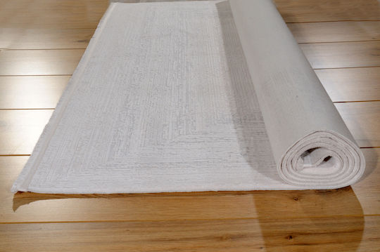 Tzikas Carpets 72484 Teppich Rechteckig Synthetisch,Polyester/Cotton/Leather White
