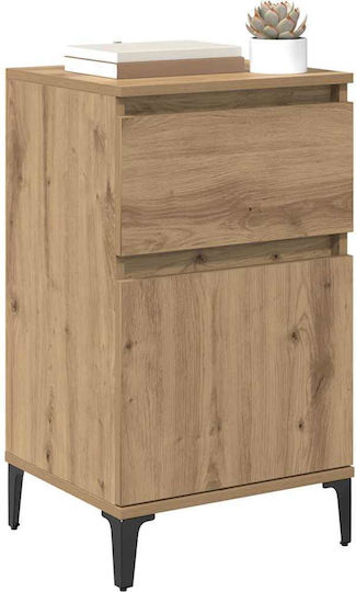 Нощно Шкафче Дървено Кафяв Дъб 40x35x70см