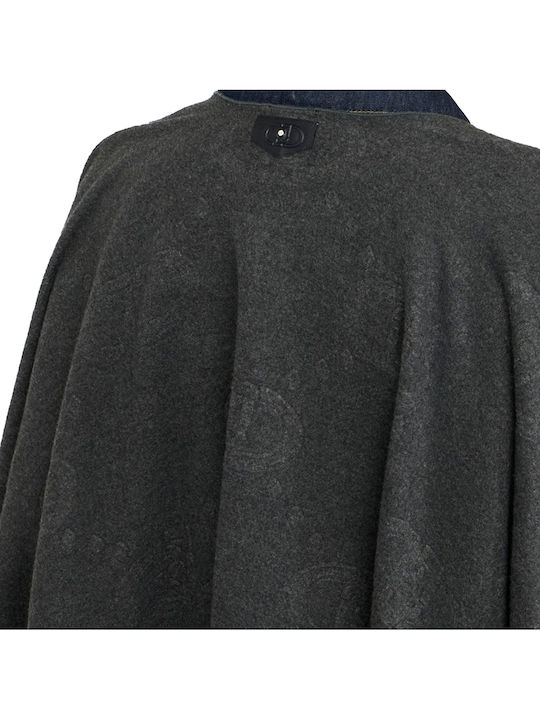 Women's Poncho Grey