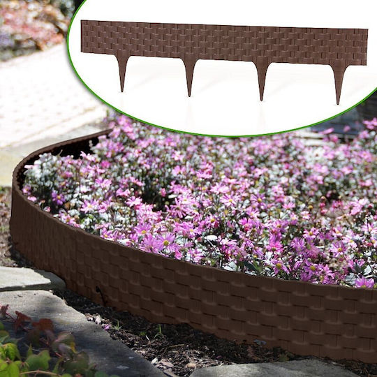 Plastic Fence Roll in Brown Color 20x82cm