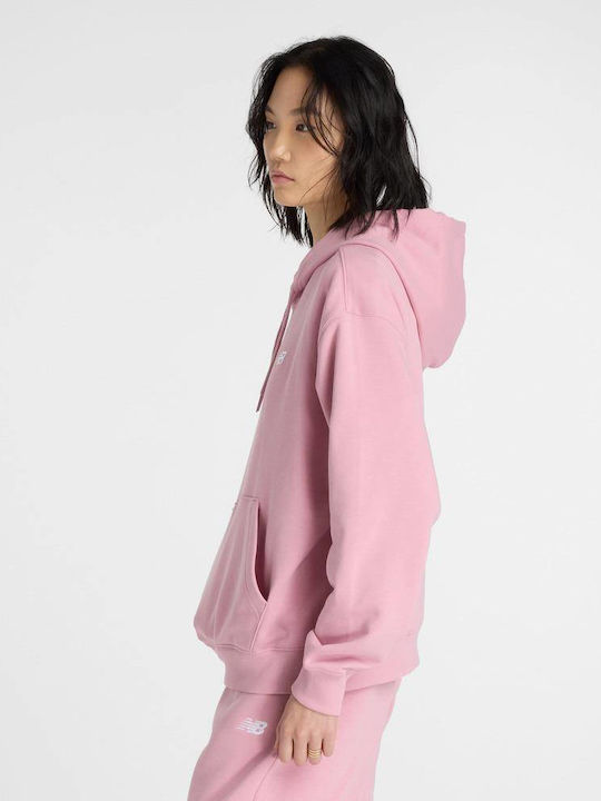 Essentials Women's Sweatshirt French Terry with Hooded Pink