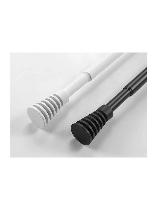 Douceur d'Intérieur Bară Pliabilă Metalică Pentru Perdea Sablis Single Φ19mm 210-210cm Albă