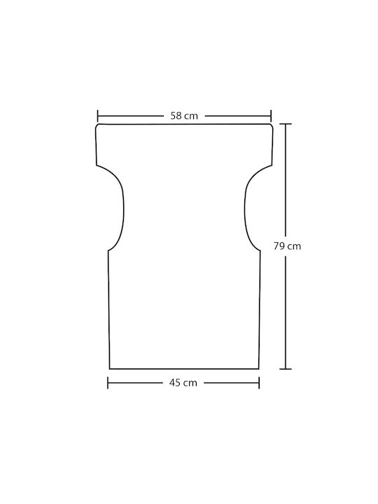 Zita Plus Director Chair Cover Torino Ecru 45x79cm