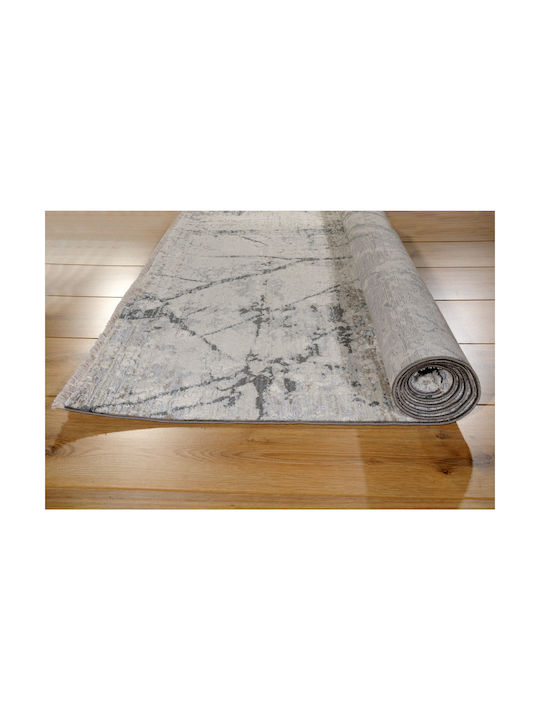 Tzikas Carpets Modern Bedroom Rugs Set Gray 394-0-355-72189-695 3pcs