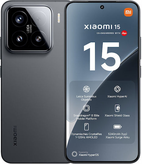 Xiaomi 15 5G (12/512GB) Μαύρο