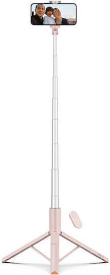 Tech-Protect L09s Selfie-Stick Handy-Stative Bluetooth-Rosa