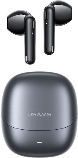 Usams Echo E03 In-ear Bluetooth Handsfree Căști cu Carcasă de Încărcare Negru