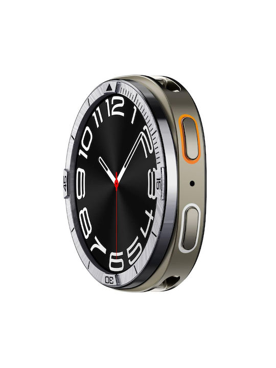 Spigen Bezel Protector in Silver color for Samsung Galaxy Watch 8 44mm
