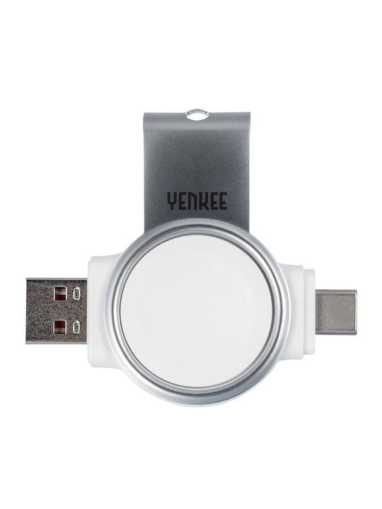Yenkee Зарядно за Apple Watch Бялς