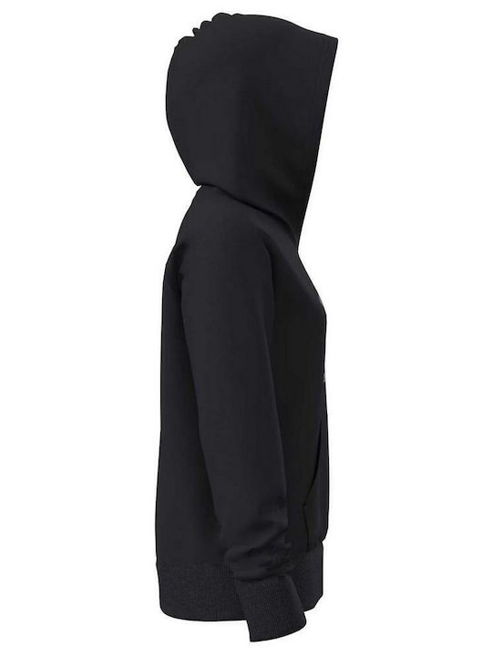 Fleece Kids Sweatshirt with Hood and Pockets Black Rival