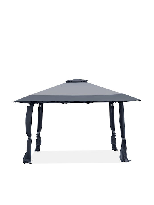 Costway Faltbarer Pavillon Garten Gray 4x4m