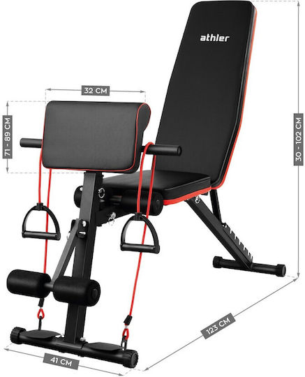 Athler Rückgang Workout-Bank Unterleib