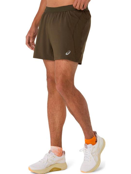 Road 5in Sports Men's Brown Shorts