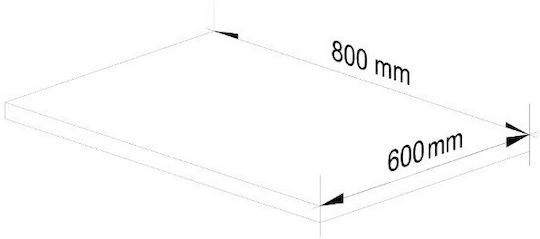 с плот за работа White, White Craft Oak 80x46x85бр