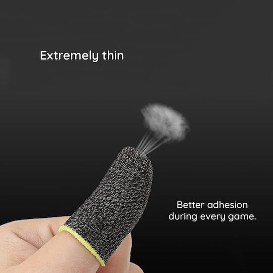 Gaming Finger Sleeves Profesionale Telefon Tablet Skdr Hyperflex Fs3 Negre Galbene