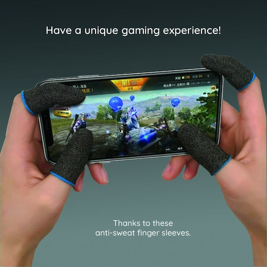 Gaming Finger Sleeves Profesionale Telefon Tablet Skdr Hyperflex Fs3 Negre Galbene