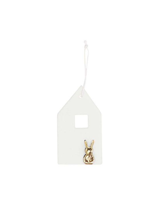 Raeder Decorațiune Suspendată Albă Din Material Ceramic 4.3x8cm