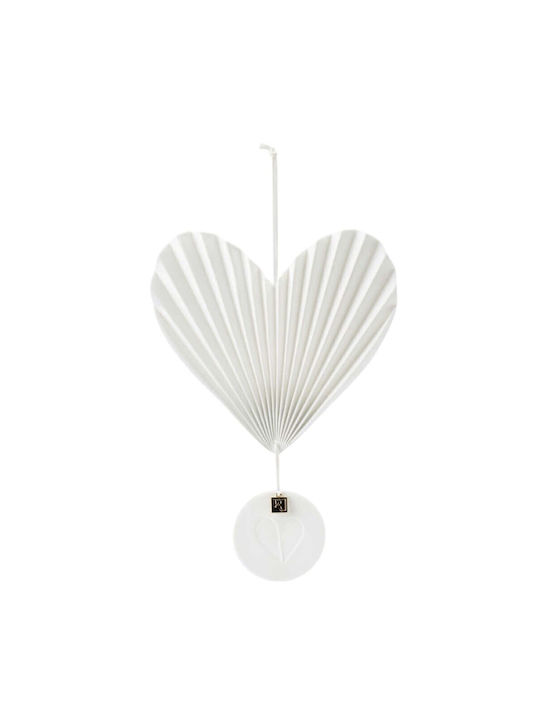 Raeder Hanging Wall Decor White Ceramic Material 20x1x13.5cm