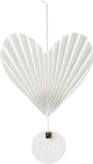 Raeder Hanging Wall Decor White Ceramic Material 20x1x13.5cm
