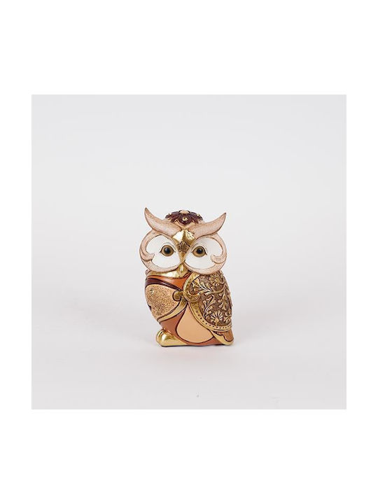 Table Decorative Owl Brown & Beige 8.5x6.5x13.5cm 12986 752-11639