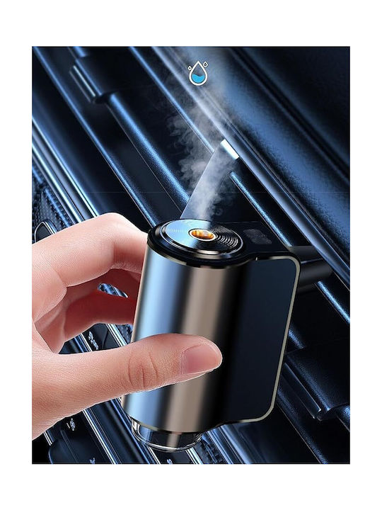 Led Συσκευή Αρωματοθεραπείας Γκρι 30ml TQ-M80-3E