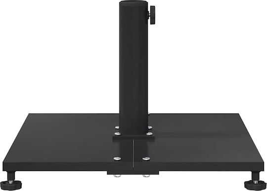 vidaXL Metallic Black Umbrella Stand 45x45x31cm
