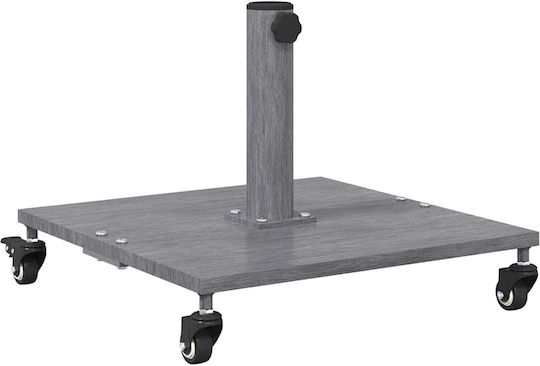vidaXL Klappbarer Schirmständer Metallisch Braun 45x45x31,5cm
