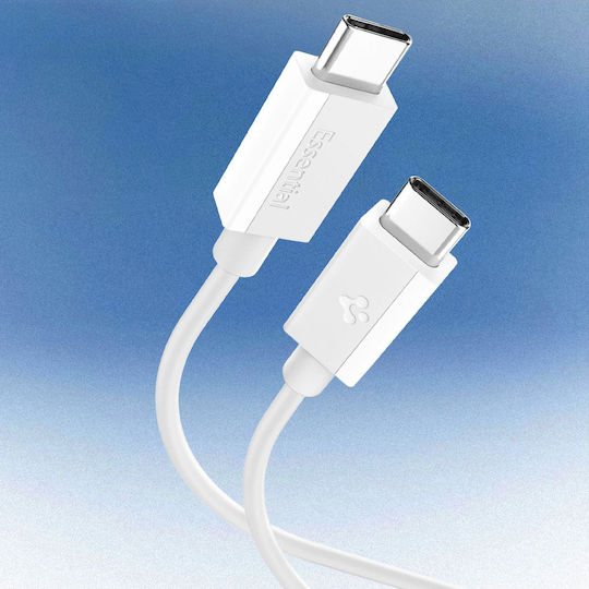 Spigen USB 2.0 Cable USB-C Male - USB-C 60W PD White 2m ACA08719