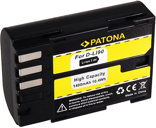 Patona Μπαταρία Φωτογραφικής Μηχανής D Li90 1400mAh Συμβατή με Pentax