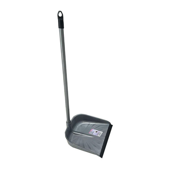 Endless Plastic Dustpan with Rubber Band and Gray Stick