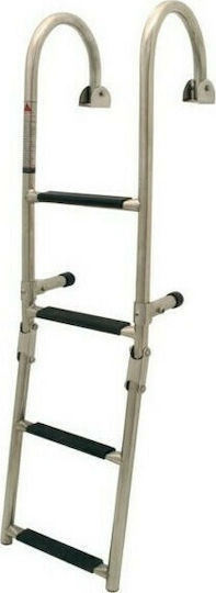 Eval 2 Steps Boat Ladder Stainless Steel Ladder with 2 Steps