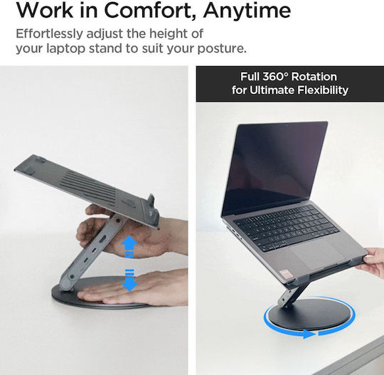Spigen LD204H Stand für Laptop bis zu 15.6" Gray