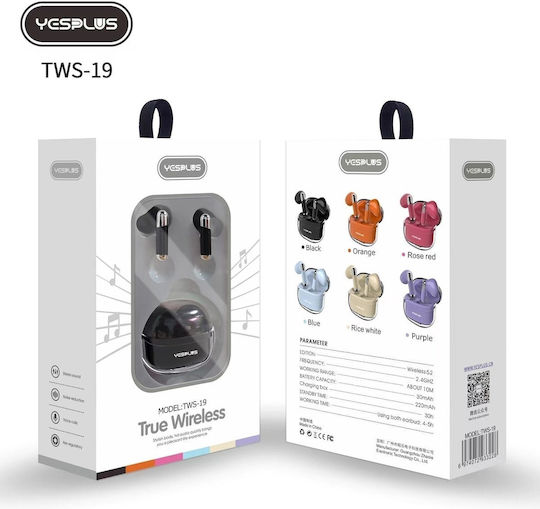 Yesplus TWS19 In-ear Bluetooth Handsfree Căști cu Carcasă de Încărcare Violet