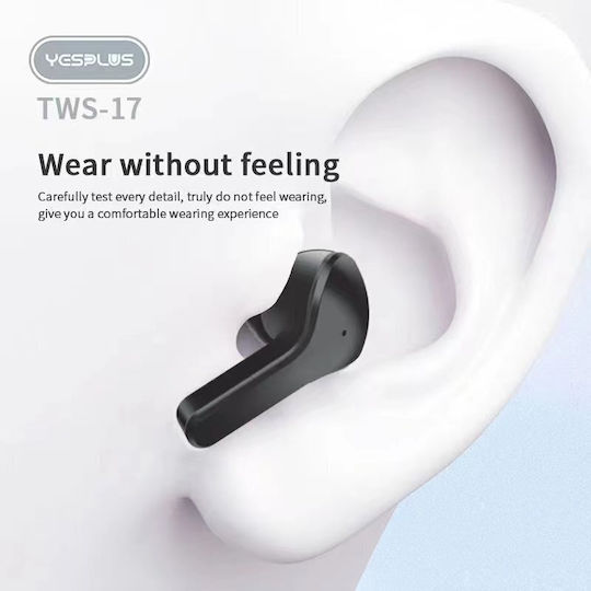 Yesplus TWS-17 In ear Bluetooth хендсфри Слушалки с Устойчивост на Пот и Кутийка за Зареждане Син