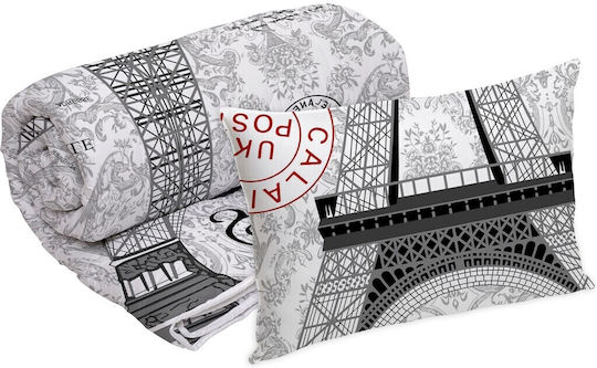 Alcam Σετ Πάπλωμα Μονό 140x200εκ. Paris Paris 2τμχ