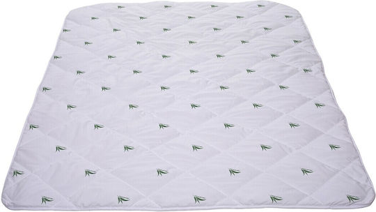 Alcam Πάπλωμα Μονό 140x200εκ. Eucalyptus Sense Λευκό 250 GSM