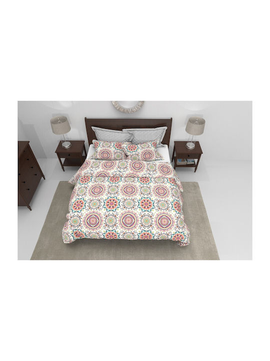 Alcam Пухено Двойно 200x220бр Kantha Многоцветен 250 г/м²Gsm