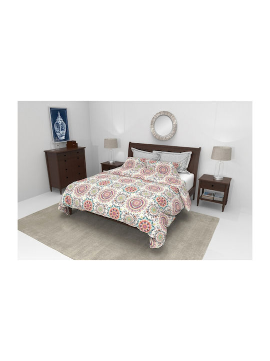 Alcam Πάπλωμα Μονό 140x200εκ. Kantha Πολύχρωμο 250 GSM