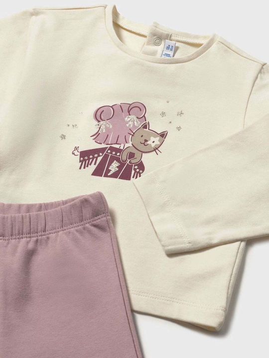 Kids' Set with Pants Winter 3pcs Beige
