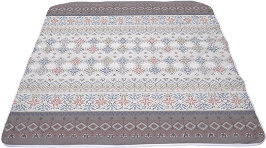 Alcam Traditional Pătură Dublă Maro 200x220cm Alcam Traditional Pătură Dublă Maro 200x220cm